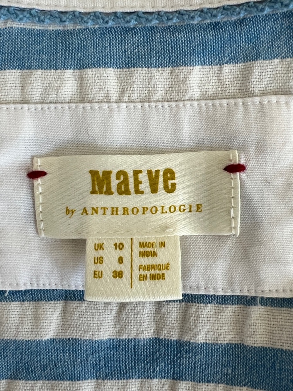 Maeve by Anthropology Tie-Front Button Down Shirt - Picture 6 of 9